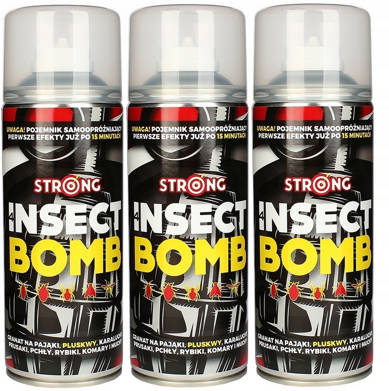 3 X BED BOMB BED BUGS FLASK FLY INSECTS 720 m3