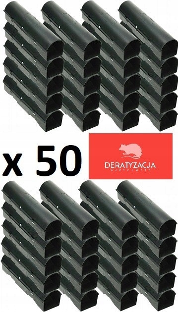 50X VEĽKÁ DERATIZAČNÁ STANICA PRE potkany a myši