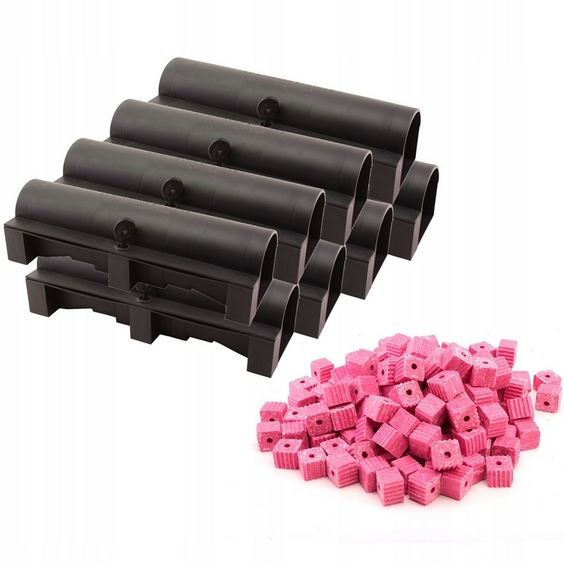 8x FEEDER + MURIBROM jedová kocka pre MYŠE 5 kg