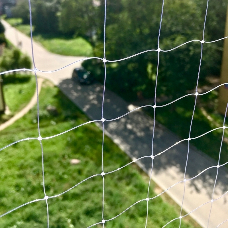 SIEŤ NA BALKÓN HOLUBY 5x2m, ČÍRA