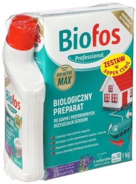 BAKTERIOVÁ SADA KAZETOVÝCH KAZET BIOFOS 1kg + WC GEL