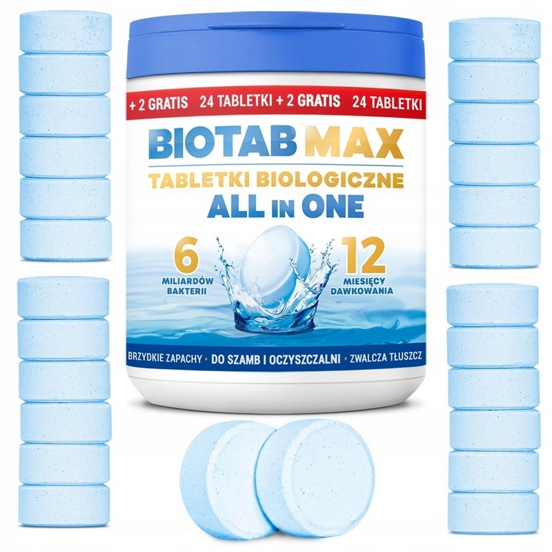 Prípravok na septiky, tablety BioTab, 0,13 kg