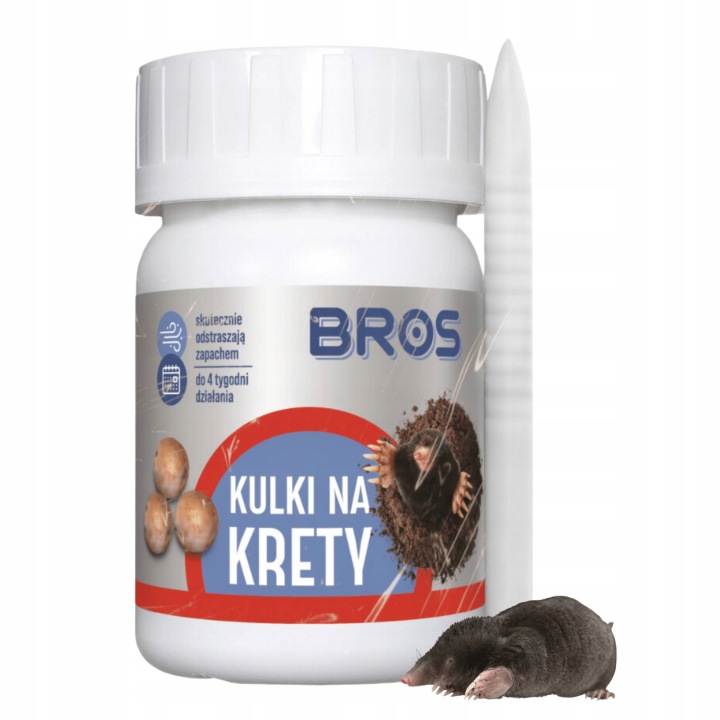 BROS guľôčky proti krtkom 90 g – Pachový odpudzovač