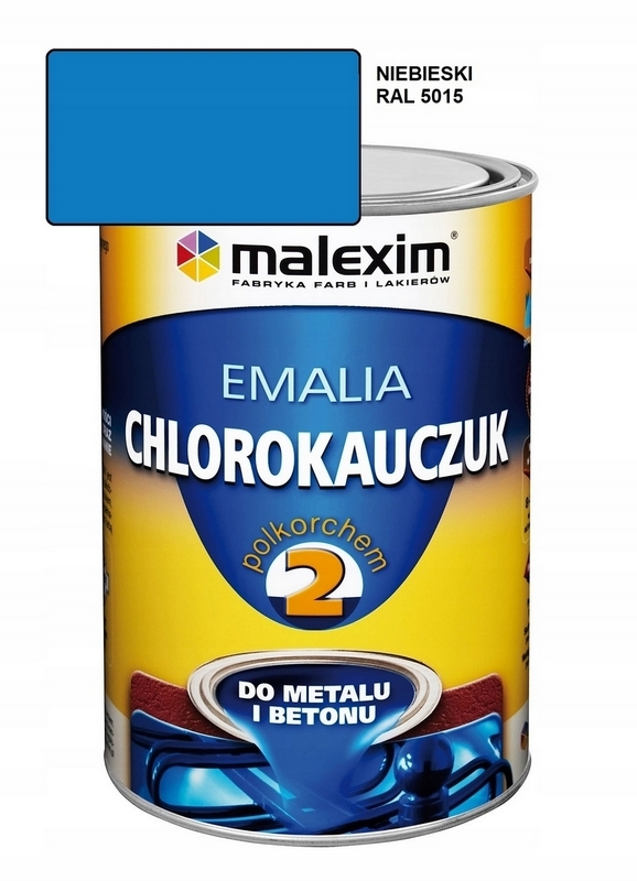 Farba - Chlórovaná guma s POLKORCH 5L MODRÁ RAL 5015