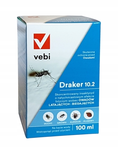 Tekutina proti kliešťom, komárom a muchám Vebi 0,1 kg 100 ml