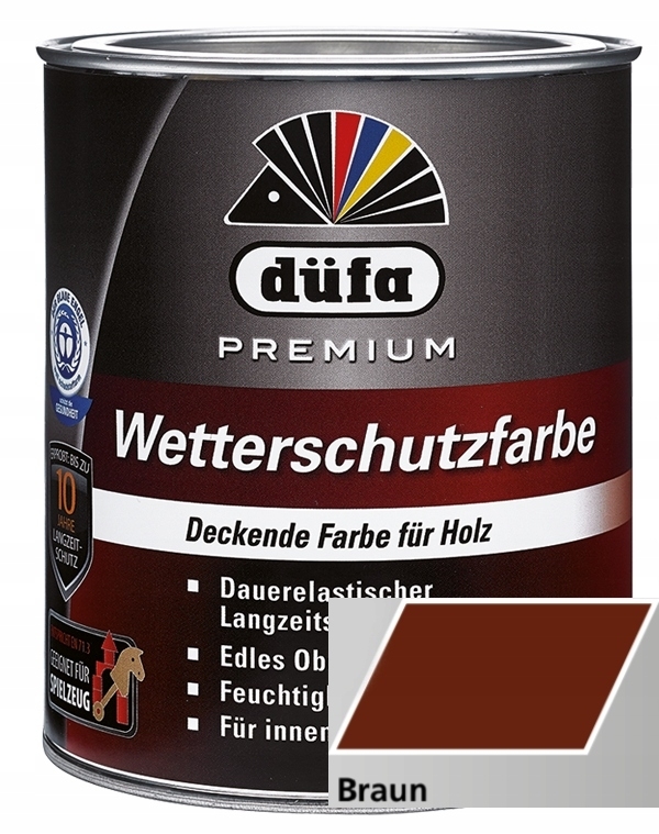 Farba - DUFA PREMIUM WETTERSCHUTZFARBE 2,5 L HNEDÁ