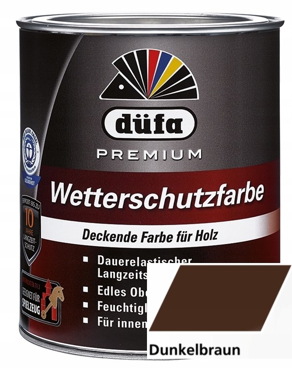 Farba - DUFA PREMIUM WETTERSCHUTZFARBE 2,5 L TMAVĚ HNEDÁ