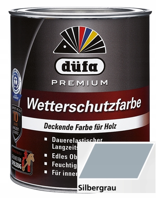 Farba - DUFA PREMIUM WETTERSCHUTZFARBE 2,5 L STRIEBORNÁ ŠEDÁ