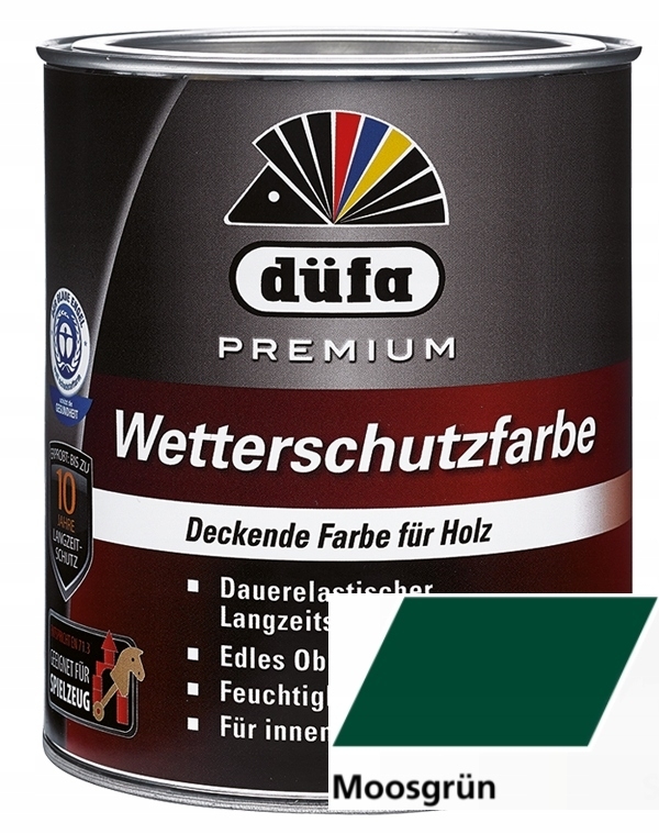 Farba - DUFA PREMIUM WETTERSCHUTZFARBE 2,5 L MOSS ZELENÁ