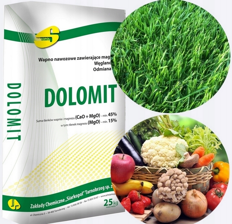 Dolomitové hnojivo Siarkopol prášok 25 kg 25 l
