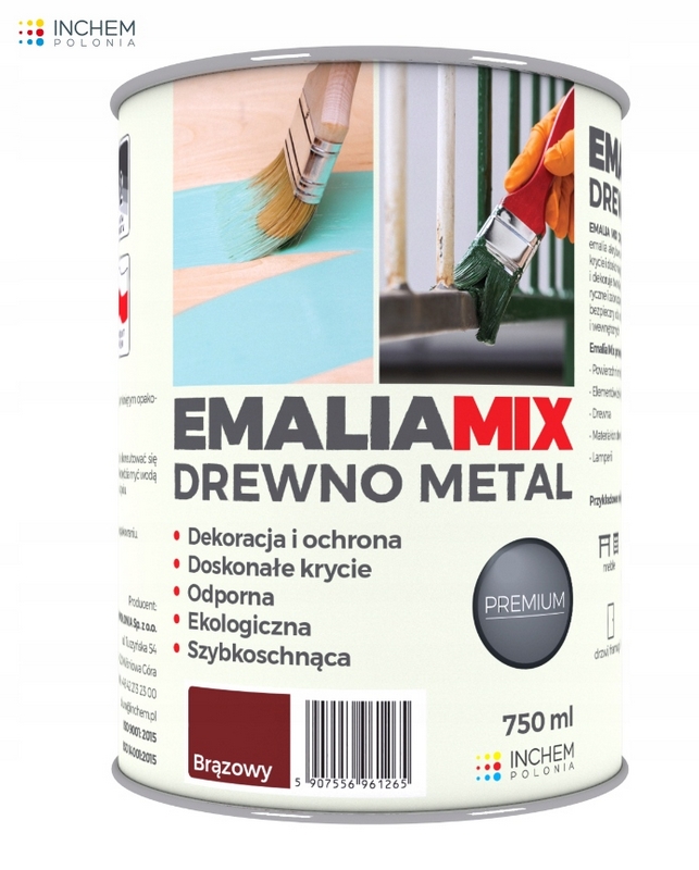 Farba - LIŠTA ŽELEZNÝ SMALT HNEDÝ 750 ML