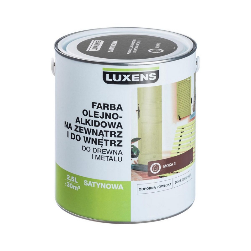 Farba - OLEJ-ALKIDOVÝ smalt 2,5 l Moka 3 satén