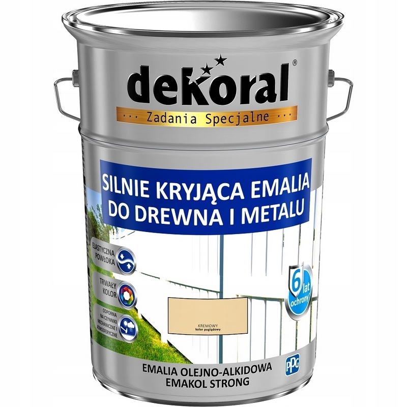 Farba - Smalt na drevo EMAKOL STRONG krém 5L