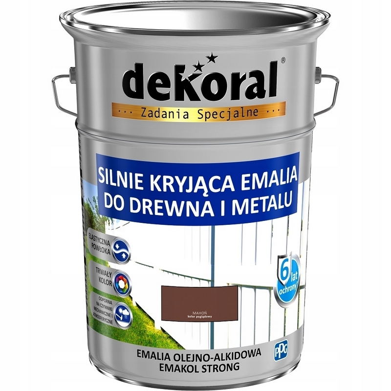 Farba - Smalt na drevo EMAKOL STRONG mahagón 5L