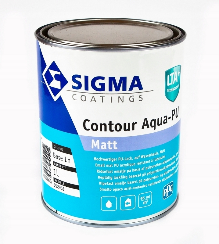 Farba - FARBA NA NÁBYTOK Sigma Contour Aqua PU MAT 1L