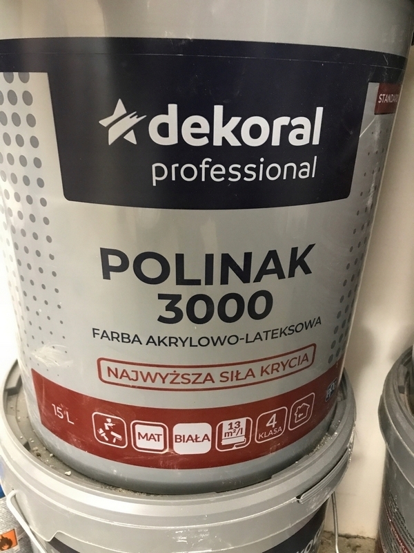 Farba na - Dekoral Polinak 3000 farba biela Wroc