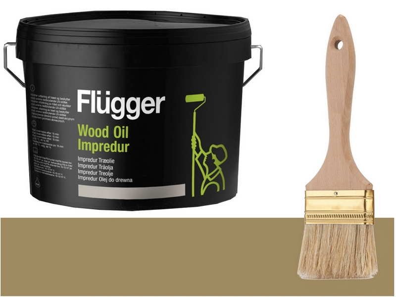 Farba, lak - Flugger Wood Oil Impredur terasový olej 0,7L KHAKI