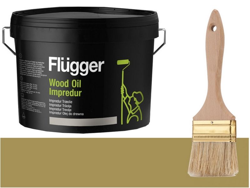 Farba, lak - Flugger Wood Oil Impredur terasový olej 0,7L ZELENÝ