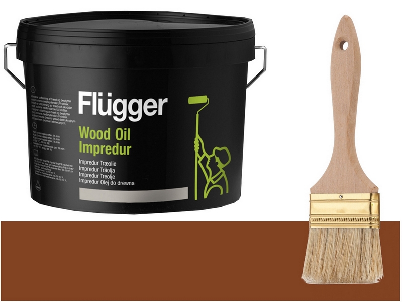 Farba, lak - Flugger Wood Oil Impredur Terrace Oil 2.8L Gaštan
