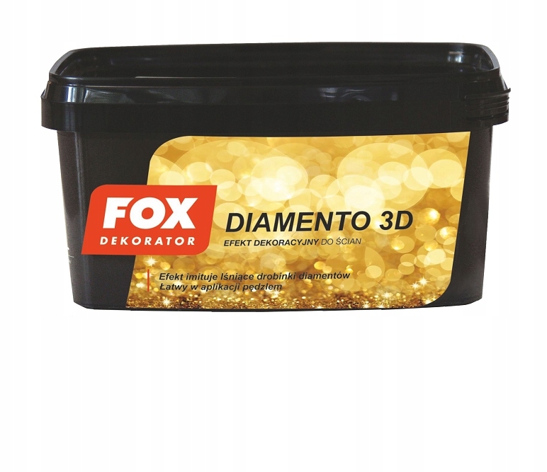 Farba na - Dekoratívna farba Fox Diamento 3D Carbon 1l