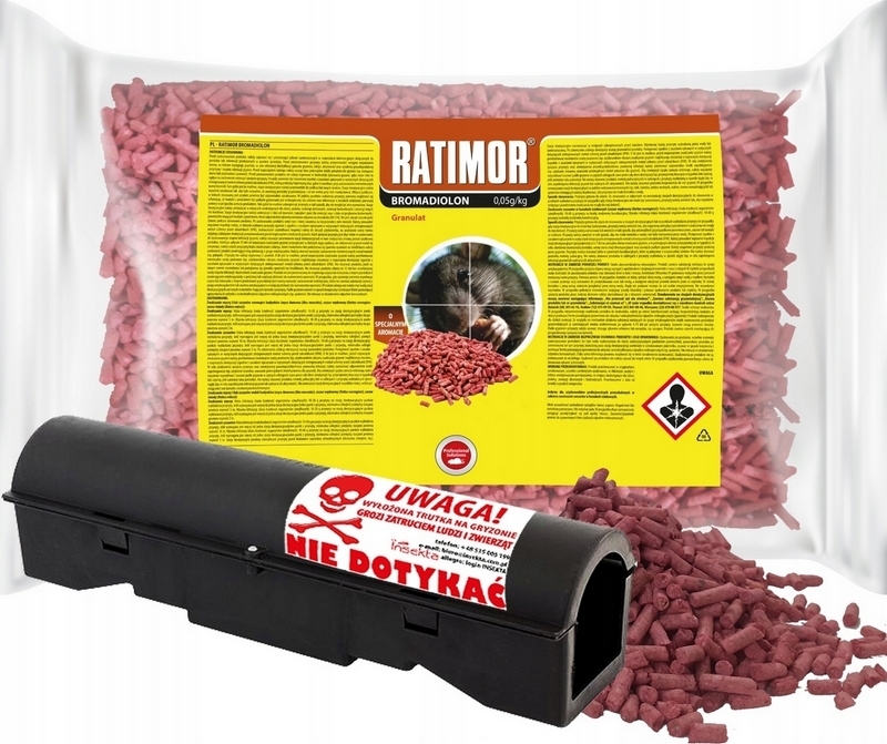 GRANULY PRE MYŠIE RATY RATIMOR JEDOVÝCH 5kg