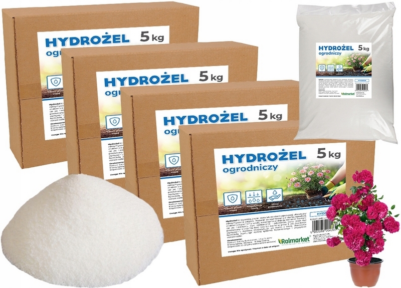 HYDROGEL AGROGEL GARDENING 20 KG zásobovanie vodou zavlažovacie závod zeleninový závod