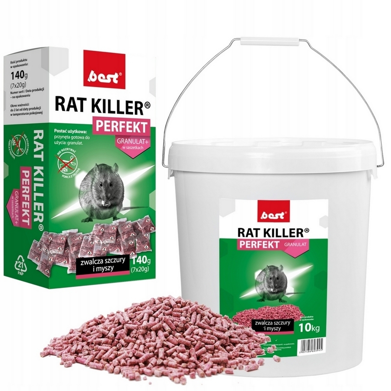 KRMIVO TOXICKÉ NA potkanoch, potkanov, potkanov 10 kg DD