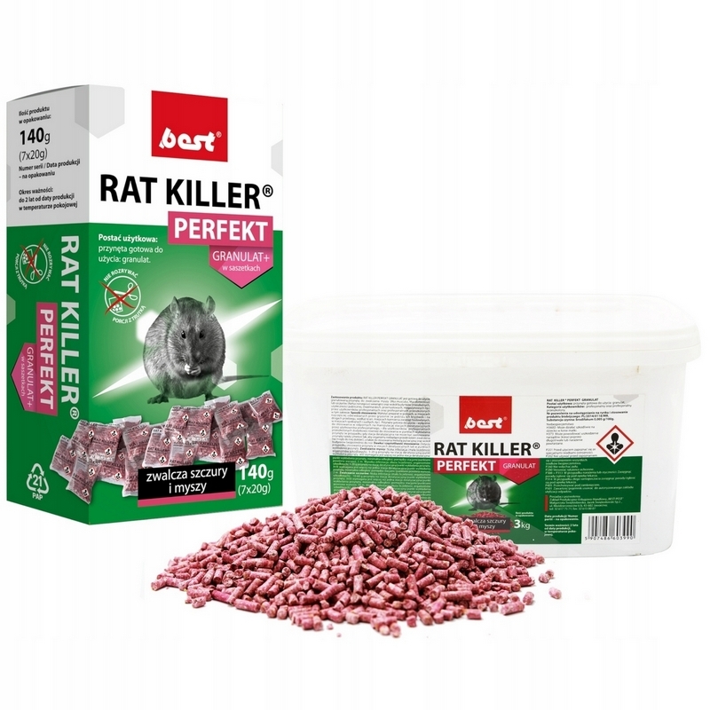 KRMIVO TOXICKÉ NA potkanoch potkanoch RAT KILLER 3KG DD