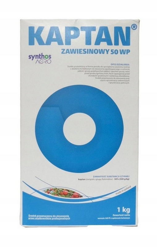 Suspenzia captan 50 WP 1 kg-fungicídny jabloň