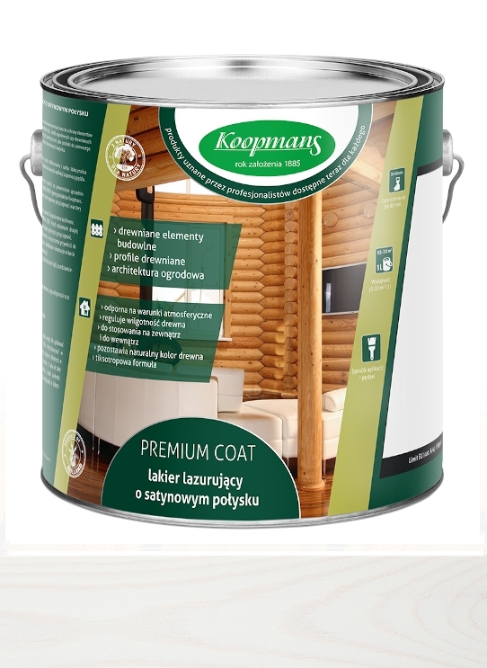 Farba, lak - Akrylová glazúra Koopmans Premium Coat 20L biela