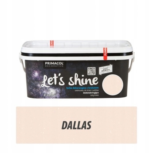 Farba na - LETS SHINE 2l dekoratívna farba s trblietkami DALLAS