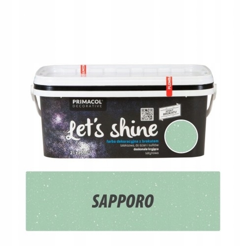 Farba na - LETS SHINE 2l dekoratívna farba s trblietkami SAPPORO