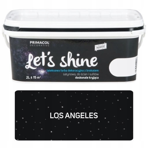 Farba na - LETS SHINE 2l farba s trblietkami LOS ANGELES