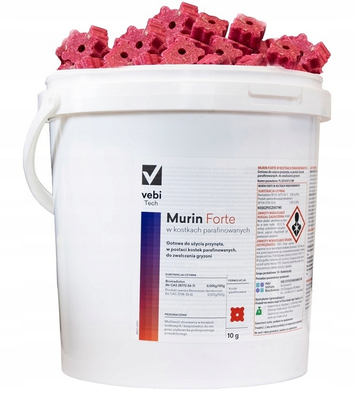 MURIN FORTE 5 kg jed na myši v kocke