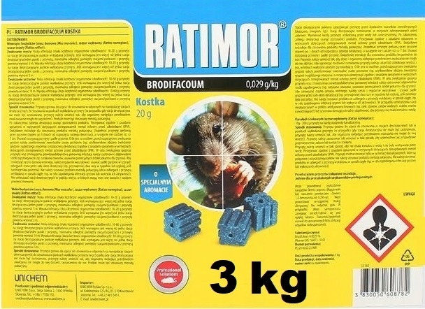 Najsilnejší jed pre krysy myší 3 kg KOCKA