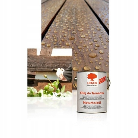 Farba, lak - Olej pre terasy Leinos červenkastý 0,75L