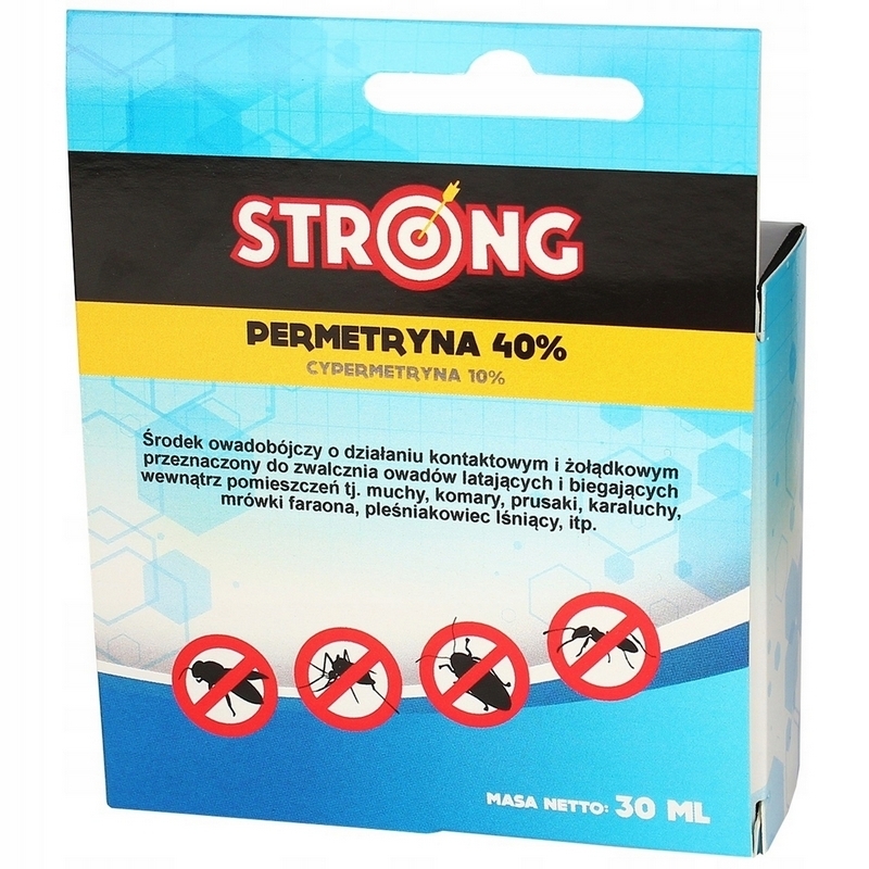 PERMETRÍN 40% STRIEKAJÚCE komáre FLYES FLY TIES