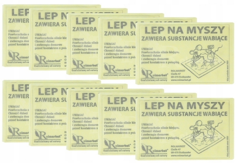 Poľské myši LEPAWK s návnadou 10 ks