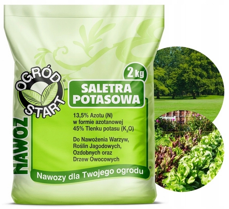 ROZPUSTNÝ dusičnan draselný 2kg univerzálne hnojivo NA ZELENINU Garden Start