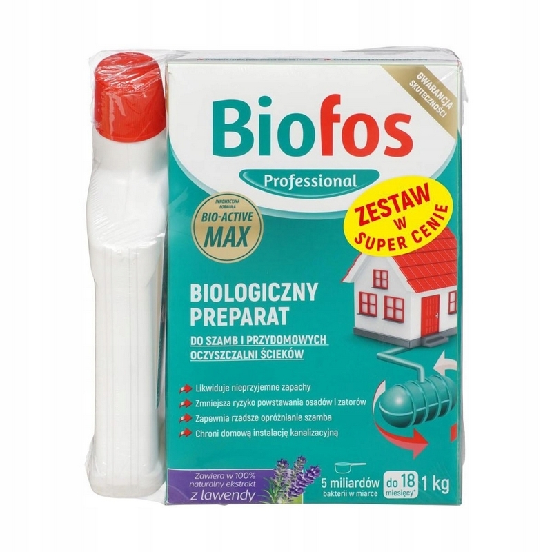 Prípravok pre septiky 1 kg BIOFOS + WC gél 500 ml