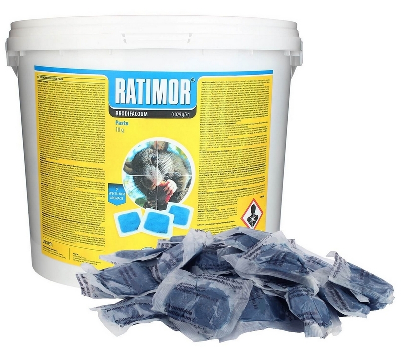 Pasta RATIMOR BRODIFACUM pre myši a potkany 3 kg