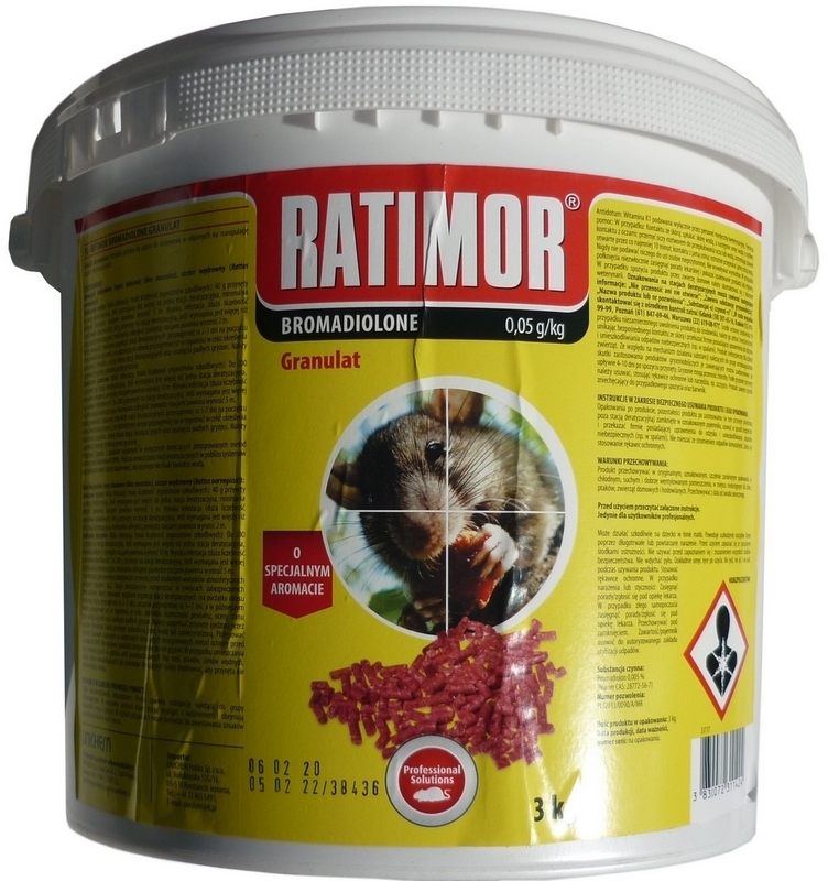 Ratimor granule 3 kg myšací jed, potkany