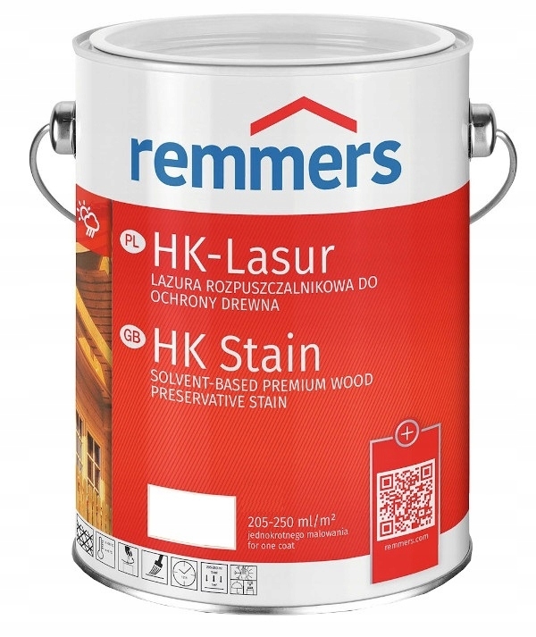 Farba, lak - Remmers HK-Lazura 3v1, farba Gaštan 5L