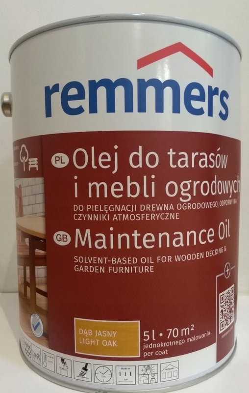 Farba, lak - Remmers terasový olej Bright Oak 5L