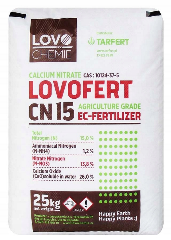 GRANULOVANÝ CALCIUM SALETRA 25kg Vápnikové hnojivo
