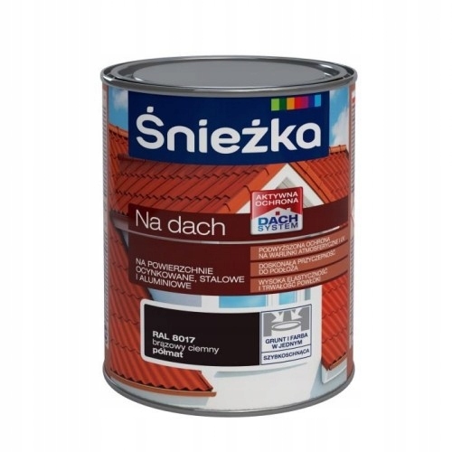 Farba na - SNEHOVÁ STRECHA FARBA TEMNÁ HNEDÁ RAL 8017 10L