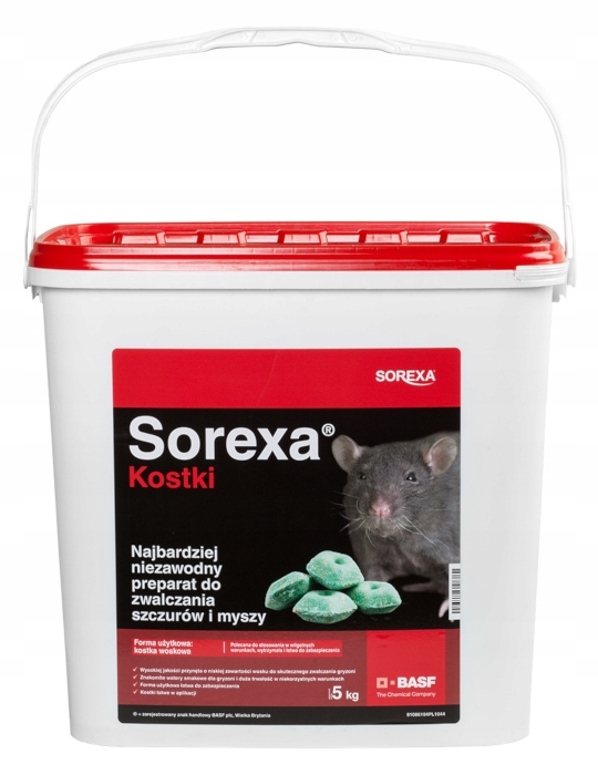 SOREXA kocky 5 kg jedu pre myši RATS BASF