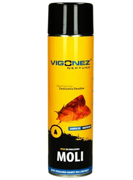 Rozprašovač, aerosól proti moliam Vigonez 0,6 kg 400 ml