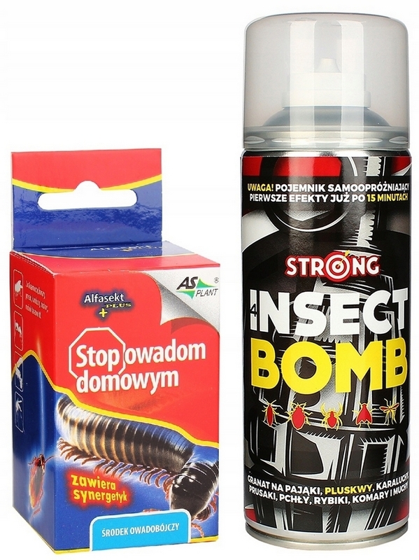 SILNÁ OSVEDČENÁ SADA PRE BED BUGS AEROSOL + STRIEKANIE