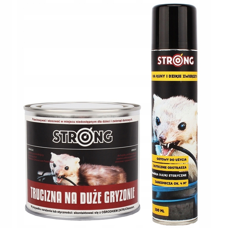 STRONG jed + sprej 300ml na boj proti KUN